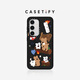 CASETIFY 烤棉花糖餅干 適用于三星Samsung Galaxy S24+ ultra 三星手機殼 磨砂黑 Samsung Galaxy S24 Ultra