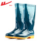 回力雨鞋女式透氣雨靴韓版防滑水鞋套鞋防水中筒水靴時(shí)尚膠鞋女鞋子女 高/墨綠HL813 36