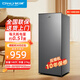 長(cháng)城（GREAT WALL FRIDGE）立式冰柜小冰柜家用小型冷凍迷你速凍商用抽屜式冷柜儲母乳柜節能省電冰箱 148升鈦金黑【一級能效 四層抽屜】 148L