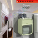 瑞凱威衛生間紙巾盒免打孔防水壁掛式浴室衛生紙置物架卷紙盒廁所抽紙盒 【青/草*綠】閃電-發(fā)貨丨防水*升 卷紙抽紙-分區收納-加厚防水