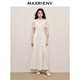 MAXRIENY法式浪漫連衣裙長(zhǎng)裙黑白波點(diǎn)高級(jí)感超仙連體褲 黑白波點(diǎn) M 02/36