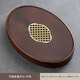 千絲家 新款高檔竹制茶盤(pán)功夫茶具托盤(pán)瀝儲水小型茶臺儲水式簡(jiǎn)約干泡盤(pán) 橢圓豎美-中號
