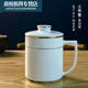 百春寶茶杯茶水分離陶瓷泡茶杯帶蓋辦公室內置過濾網(wǎng)男士家用大容量杯子 金邊茶漏杯0個0ml 500ml