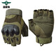 森林兔戰術(shù)手套男女Z902戶(hù)外半指防護運動(dòng)訓練戶(hù)外軍迷騎行手套 軍綠色