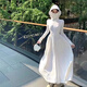 馬迪安冰絲時尚防曬衣女夏季2024新款修身長款防紫外線寬松防曬服外套衫 白色 (可拆大帽檐) M 【建議80-100斤】