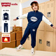 Levi's【加絨】李維斯兒童運動(dòng)套裝童裝衛衣冬季新款男童長(cháng)褲 深靛藍 160 /76 【建議身高152-158cm】