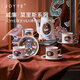 JOYYE茶具整套創(chuàng)意茶壺杯文創(chuàng)IP聯(lián)名款高檔實(shí)用節(jié)日送親友伴手禮物 【禮盒送禮推薦】配茶碟和咖啡勺