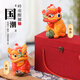 翊珗（YIXIAN）醒獅擺件舞獅石灣公仔陶瓷非遺裝飾工藝品定制高端商務(wù)伴手禮品 恭喜發(fā)財(cái)禮盒裝【順豐快遞】