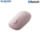 宜麗客（ELECOM）鼠標(biāo)無線鼠標(biāo)藍(lán)牙4.2鵝卵石便攜辦公兒童鼠標(biāo)臺式筆記本舒適握感 藍(lán)牙款 粉色  電池款