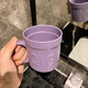 奇果屋高顏值漱口杯家用牙刷杯子洗漱杯情侶牙杯創(chuàng  )意牙具牙缸杯學(xué)生宿舍 字母杯【紫色】