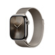 Apple Watch Series 10 智能手表42毫米原色鈦金屬表殼金屬原色米蘭尼斯表帶【蜂窩】