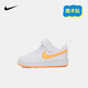 NIKE 耐克童鞋學(xué)步鞋男女童休閑板鞋COURT BOROUGH魔術(shù)貼運(yùn)動(dòng)鞋嬰童