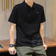 彪馬（PUMA）短袖男裝 夏季新款寬松透氣運動衣服半袖上衣翻領t恤商務polo衫男 兩?？踦olo/cat logo/黑色/主推款 L 180/100A 推薦體重140-160斤