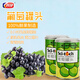 科技 葡萄罐頭425g*2罐 水果罐頭去皮去籽零食水果撈糖水飲料甜點(diǎn)禮物