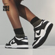 耐克（NIKE）官方DUNK LOW大童運(yùn)動(dòng)童鞋復(fù)古板鞋熊貓配色CW1590 100白色/黑/白色 37.5