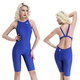 英發(fā)（YINGFA） 英發(fā)女式連體鯊魚(yú)皮游泳衣 YF925競賽款 藍色 3XL 體重（60-70）公斤