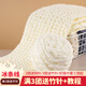 帝行（DIXING）冰條線柔軟粗毛線手工diy編織圍巾毛線團鉤針勾拖鞋男女自織材料 乳白色