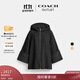 蔻馳（COACH）奧萊女士披風(fēng)寬松舒適百搭保暖外套 混合黑色 XS /S