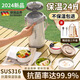 JCZS德國品質(zhì)保溫飯盒袋便攜上班族小時長保溫便當(dāng)盒多層保溫桶 【304】三層+送保溫袋（贈折疊