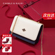 CAKNLS&KALRY奢侈品牌女包新款包包女款單肩包小包斜挎包情人節生日禮物送女友 米白 禮盒裝
