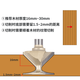 IMBOT圓弧一體刀成型刀具折彎門(mén)墻柜開(kāi)槽銑刀頭木工軟化折邊刀 圓弧一體刀R30(適用16-30mm板材)