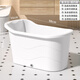 捷貝（Jebe baby） 捷貝成人浴桶塑料兒童大人洗澡盆家用大號洗澡桶沐浴盆泡澡桶 【加厚】成人白色 簡(jiǎn)約版