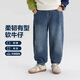 左西童裝男童牛仔褲兒童褲子秋裝秋2025新款男孩中大童長褲洋氣 牛仔色 【挺括有型】 120 建議身高120cm左右
