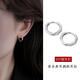 顏如飾925銀幾何養耳洞耳釘情侶簡(jiǎn)約百搭高級感耳圈六邊形耳扣生日禮物 E1297六邊形耳扣【15mm】