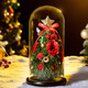 JoyFlower永生花圣誕樹(shù)玻璃罩禮盒元旦跨新年生日禮物紀念日送女生朋友老婆