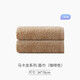 棉田（cottonfield）毛巾面巾純棉加大加厚全棉成人洗臉面巾柔軟吸水毛巾  馬卡龍 咖啡色 2條 80g 約80克