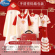 迪士尼初生嬰兒衣服禮盒龍寶寶夏季用品大全新生兒高檔滿(mǎn)月套裝見(jiàn)面禮物 秋冬20件中國紅 66cm 百天 成長(cháng)禮盒（3-6個(gè)月）