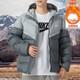耐克（Nike）男裝羽絨夾克冬季運動(dòng)服連帽防風(fēng)保暖時(shí)尚戶(hù)外休閑羽絨服外套 FB8178-077灰色/85%灰鴨絨 M