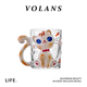 VOLANS·Ginger·杯具高顏值手繪萌貓玻璃杯咖啡杯情侶水杯 | 橘 大橘萌貓杯 300ml