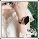導維適用華為fit3表帶watchfit3四葉草new智能女生fit3代替換腕帶女款WATCH FI3雅致活力時(shí)尚配件夏天 金色拼黑/四葉草表帶 適用華為fit3