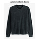 ABERCROMBIE & FITCH男裝25春季美式復古舒適百搭寬松華夫格圓領(lǐng)長(cháng)袖T恤KI124-4532 黑色 M (180/100A)