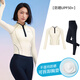 AQUAPLAY女士分體泳衣長(cháng)袖保守顯瘦遮肚潛水服2024新款防曬泳衣 杏菊領(lǐng)尚長(cháng)褲2件套 L（111-120斤）