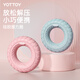 yottoy硅膠握力圈男女減壓解壓練臂肌訓(xùn)練五指力量康復(fù)握力鍛練手勁器材 柔和粉-30LB