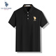 U.S. POLO ASSN.短袖POLO衫男夏季商務(wù)休閑上衣T恤保羅男裝海瀾禮物經(jīng)典黑 XL