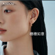 AJIDOU阿吉豆耳環女款小耳圈顯白日常通勤耳扣專柜同款配耳釘耳飾 香檳色 1個