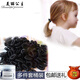 美麗公主飾品 小發(fā)圈電話線頭繩發(fā)圈使用糖果色彩色發(fā)圈頭圈扎頭發(fā)皮筋 黑色20根裝