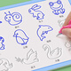 兒童簡(jiǎn)筆畫幼兒畫畫本幼兒園大班涂色繪本3-6歲寶寶啟蒙入門凹槽d1 全套-4本裝（含2筆2握筆器+10筆芯）