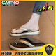 卡帝樂(lè)鱷魚(yú)（CARTELO）絕美平底人字拖女夏季外穿2025新款高級(jí)感時(shí)尚海邊沙灘夾腳涼拖鞋 金色(升級(jí)版) 36