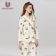 unisunny孕尚月子服哺乳睡衣春秋季產(chǎn)后喂奶和服系帶孕婦裝孕期待產(chǎn)純棉家居服 和服小熊貓【純棉四季款】 XL【建議120～150斤】
