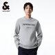杰克·瓊斯（JACK&JONES）秋冬新款男士毛衣個性時尚字母印花設(shè)計寬松圓領(lǐng)針織衫男裝 中花灰 S 170