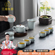 江南秋影大師級高檔汝窯茶具套裝功夫茶具整套開(kāi)片可養節日禮物喬遷開(kāi)業(yè) 汝窯月白蓮花壺套裝 1件