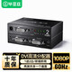 畢亞茲 DVI分配器一分二 一進二出 高清4Kdvi-d24+1視頻分頻分屏器1進2出顯示器led屏 HQ16