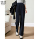 她享休閑褲女燈芯絨直筒褲子女褲衛褲秋冬百搭運動(dòng)褲長(cháng)褲 T143K2022