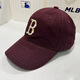 MLB棒球帽2023新款NY洋基隊男女同款帽子刺繡軟頂小標LA鴨舌帽ACP 大標酒紅B標