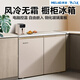 美菱226升臥式冰箱風(fēng)冷無(wú)霜兩門(mén)電腦控溫抽屜櫥柜式 226升金色 風(fēng)冷無(wú)霜 電腦控溫