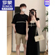 羅蒙（ROMON）情侶裝夏季一裙一衣韓版短袖T恤2025新款潮流小眾設(shè)計(jì)感高級(jí)套裝 女連衣裙 S